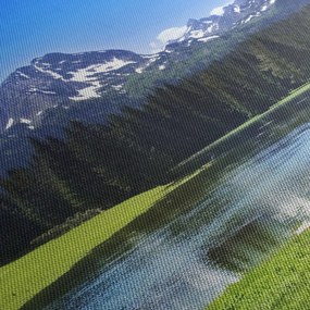 Obraz - Zasnežené vrcholky hôr (90x60 cm)