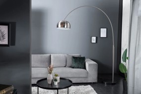Stojacia lampa Big Bow brúsený chróm 170-210cm