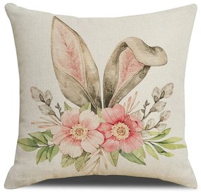 Ľanový povlak na vankúš FLOPINA 45x45 cm, krémový