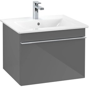 VILLEROY &amp; BOCH Venticello závesná skrinka pod umývadlo, 1 zásuvka, 553 x 502 x 420 mm, Glossy Grey, A93201FP