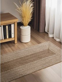 Obojstranný/ručne tkaný jutový behúň v svetlo prírodnej farbe/v tmavo prírodnej farbe 80x200 cm Juno – Hanse Home