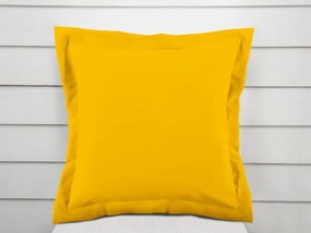 Biante Bavlnená obliečka na vankúš s lemom Moni MOD-501 Sýto žltá 30 x 50 cm