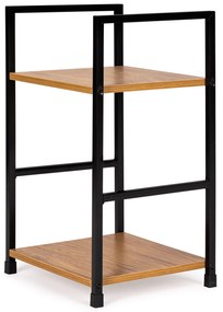 ModernHome Drevený nočný stolík s 2 policami