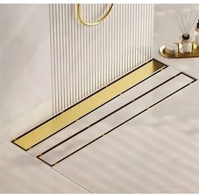 REA-G2562 - Odtokový žľab NEOX 70 cm nerezová oceľ/zlatá