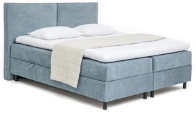 Modrá boxspring posteľ s úložným priestorom 160x200 cm Elva Bold – Bonami Selection