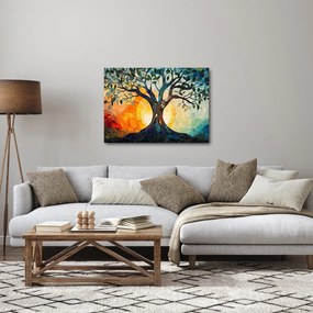 Obraz – Mozaika – slnko a strom I. (70x50 cm)
