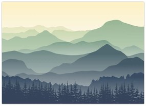 Obraz - Forest Mountain (70x50 cm)