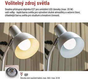 Stolná lampa Poppy biela