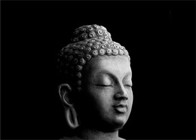 Sklenený obraz - Budha, portrét (70x50 cm)