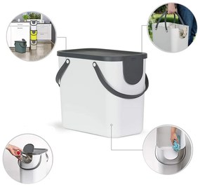 Odpadkový kôš na triedený odpad z recyklovaného plastu 25 l Albula - Rotho