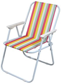 Pestrofarebná detská kempingová stolička