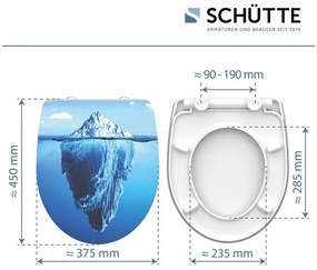 Schütte WC doska so spomaľujúcim mechanizmom (ľadovec)  (100253145)