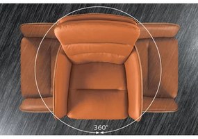 Barová stolička George 46177 Kožená Cognac - Komfort-nábytok