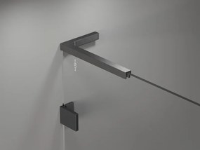 Mexen Lunar, L Duo výklopný sprchový kút 95 x 90 cm, 8mm číre sklo, profil grafit brúsený, 834L-095L-090P-66-00