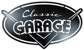 Veselá Stena Drevená nástenná dekorácia Classic garage čierne