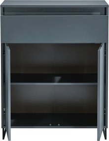 Komoda so šuplíkom Cologne, 80 cm, antracitová