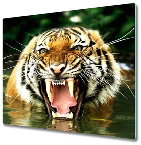 Sklenená doska na krájanie Vyradenú tiger 60x52 cm