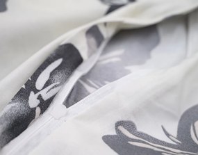 Obliečky z mikrovlákna BLACK BUTTERFLY krémové Rozmer obliečky: 2 ks 70 x 80 cm | 160 x 200 cm