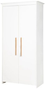 Biela detská šatníková skriňa 96x190x50 cm Lilo – Roba