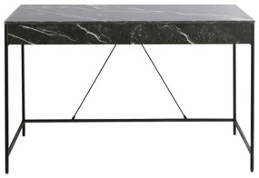 Psací stůl CARINI 120 cm černý mramor
