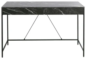 Psací stůl CARINI 120 cm černý mramor