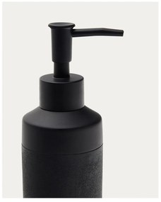 Čierny dávkovač mydla z polyresínu 420 ml Sisel – Kave Home