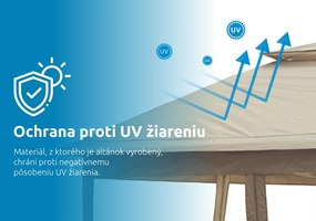 Marimex | Záhradný altán Marimex Vista 3x3 m - béžový | 10970574