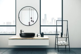 Invena Teja, umývadlo na dosku 600x420x145 mm, čierna matná, INV-CE-09-005-C