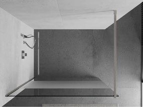 Mexen Kioto, sprchová zástena Walk-In 70 x 200 cm, 8mm číre sklo-námraza, brúsená oceľ profil, 800-070-101-97-35