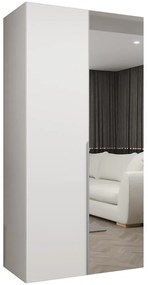 Skriňa Alicante II 100 biela/strieborný