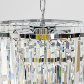 Brilagi - LED Krištáľový luster na reťazi MOZART 5xE14/40W/230V lesklý chróm