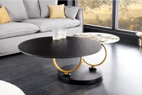 Konferenčný stôl otočný 44317 Rings 80-135x80cm Ceramik  - Komfort-nábytok