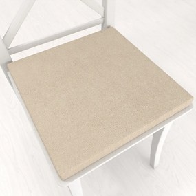 Biante Štvorcový podsedák z imitácie brúsenej kože Alcantara ALC-007 Krémověo béžový - 38x38x3 cm