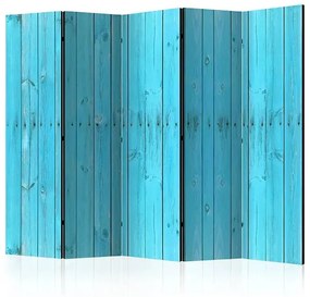 Paraván - The Blue Boards II [Room Dividers] Veľkosť: 225x172, Verzia: Obojstranný