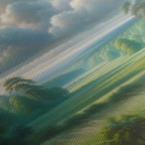 Obraz - Zelená krajina (120x50 cm)
