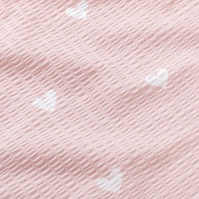 Goldea bavlnený krep - srdiečka na púdrovo ružovom 160 cm