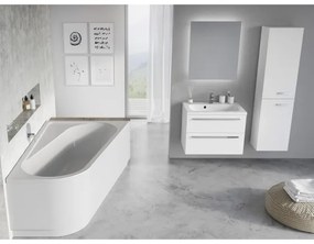 Ravak CA41000000 - Rohová vaňa CHROME 170x105 cm akrylát/biela