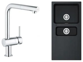 Set kuchynská batéria Grohe Minta 32168000, drez Tectonite Franke Orion 1140286461