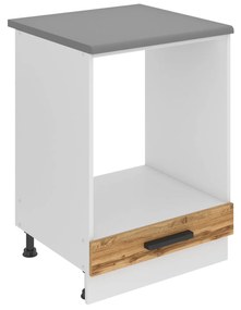 Kuchynská skrinka Belini Premium Full Version spodná pre vstavanú rúru 60 cm dub wotan s pracovnou doskou