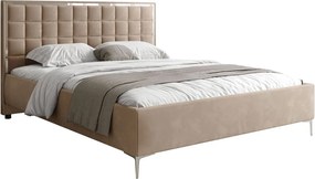 ČALÚNENÁ POSTEĽ NOEMI SILVER 160x200 S ROŠTOM ROYAL VELVET 170