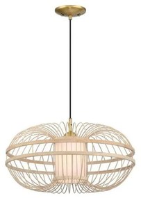 Westinghouse 61255 - Luster na lanku TULCEA 1xE27/60W/230V bambus