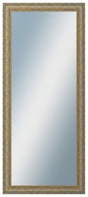 DANTIK - Zrkadlo v rámu, rozmer s rámom 60x140 cm z lišty ZVRATNÁ bielozlatá plast (3067)