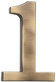 Domová číslica COBRA - 5 cm (OFS - bronz česaný), 4, COBRA OFS (bronz česaný)