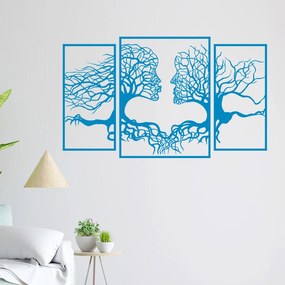 Veselá Stena Samolepka Duša lesa Farba: modrá, Veľkosť: 80 X 48 cm