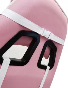 Herní židle s podnožkou KG104 růžová