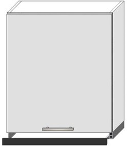 Skrinka do kuchyne Bono W60/68 Slim Pl s Digestor striebro B