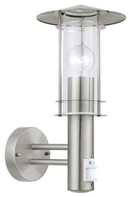 EGLO 30185 - Senzorové vonkajšie nástenné svietidlo LISIO 1xE27/60W/230V IP44