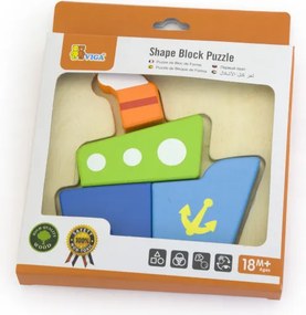 Prvé detské puzzle Viga 50171 loď