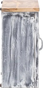 furniture-nabytek.cz - Masívna zrkadlová skrinka Santa Cruz z mangového dreva, šedá