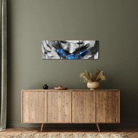 Obraz portrétu ženy s kameňmi (s hodinami) (90x30 cm)